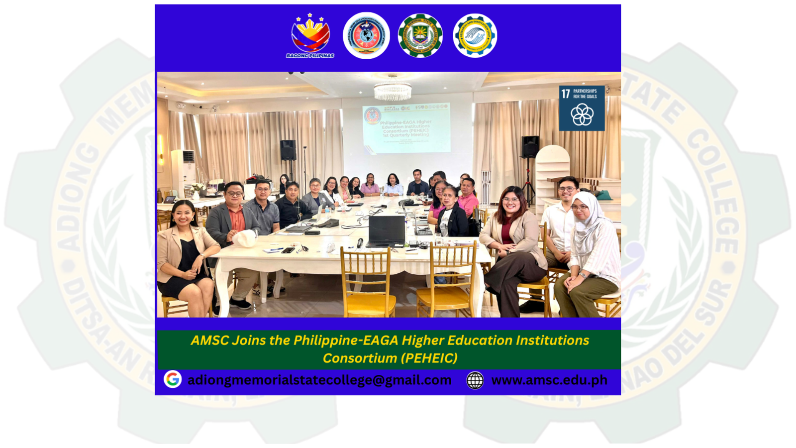 AMSC Joins the Philippine-EAGA Higher Education Institutions Consortium (PEHEIC)